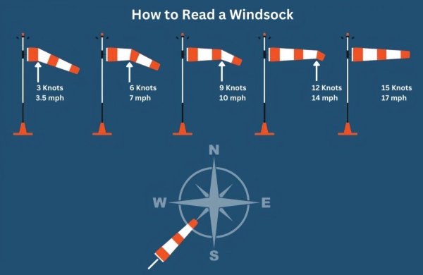 Как работает ветроуказатель: принцип действия, обозначения полос и применение
